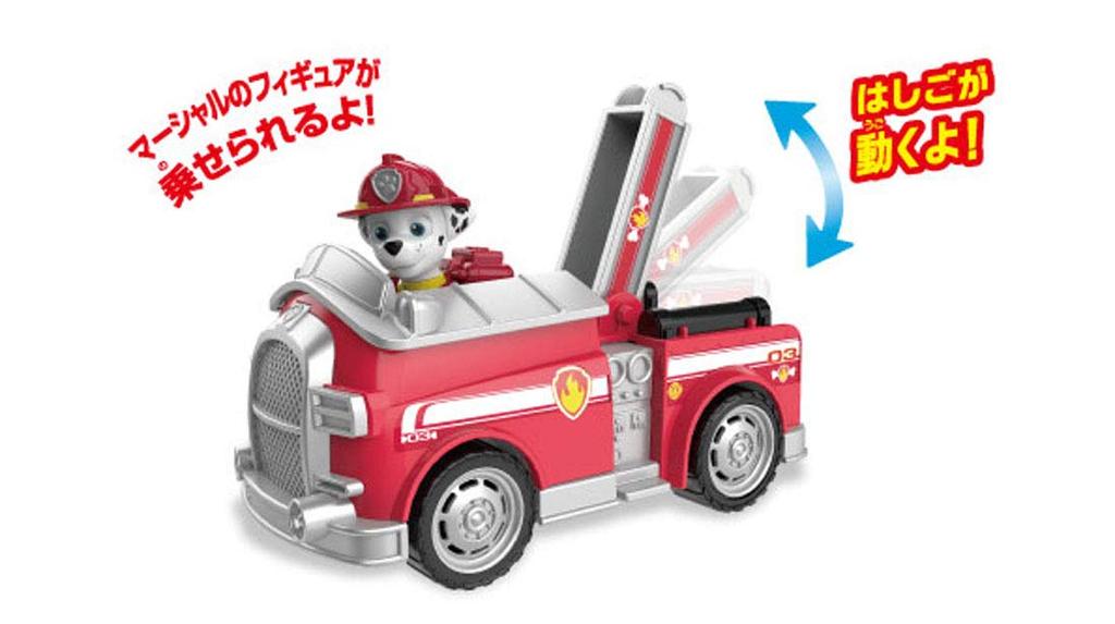 TAKARA TOMY Paw Patrol Basic Vehicle Marshall Fire Truck Unisex (with Figure)