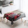 Cake Printed Tablecloth Hotel Restaurant Table Decoration and Ornament Stain Resistant Rectangular  Home