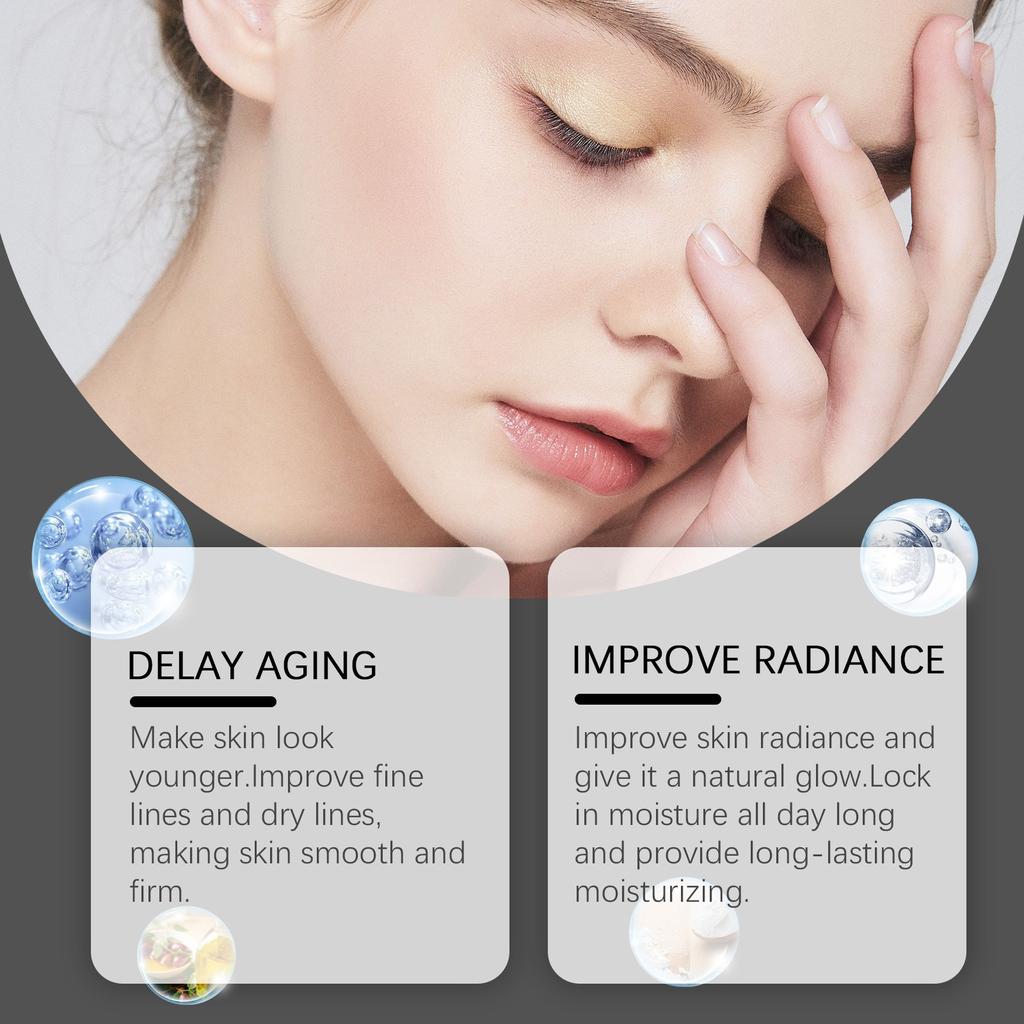 Cream Anti-Aging, Repairs And Moisturizes The Skin, Against Fine Lines And Wrinkles, Face Cream To Reduce Wrinkle Depth And Regeneration