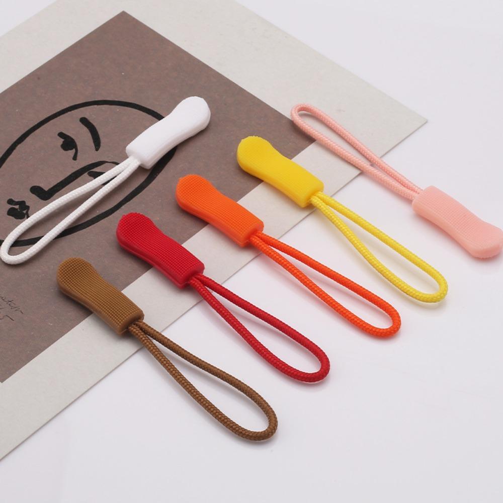 150 Pcs Strong Polyester Cord Zipper Pulls Lock Mechanism Slider Cord Rope Puller  for Bag