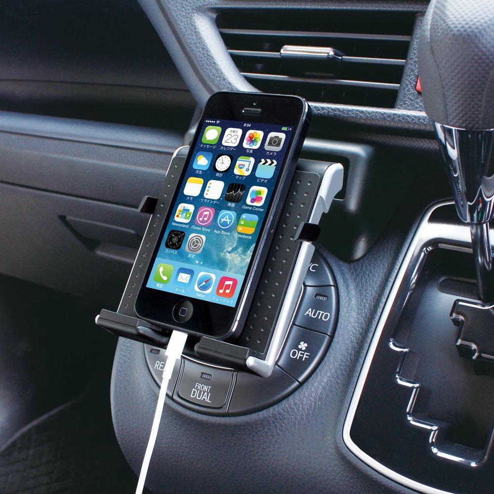 Tsuchiya Yac Product for Toyota 80 Series Noah Voxy Smartphone Tray Silver X 14 X Cm Vehicle-specific 15.19 8.2 SY-NV2