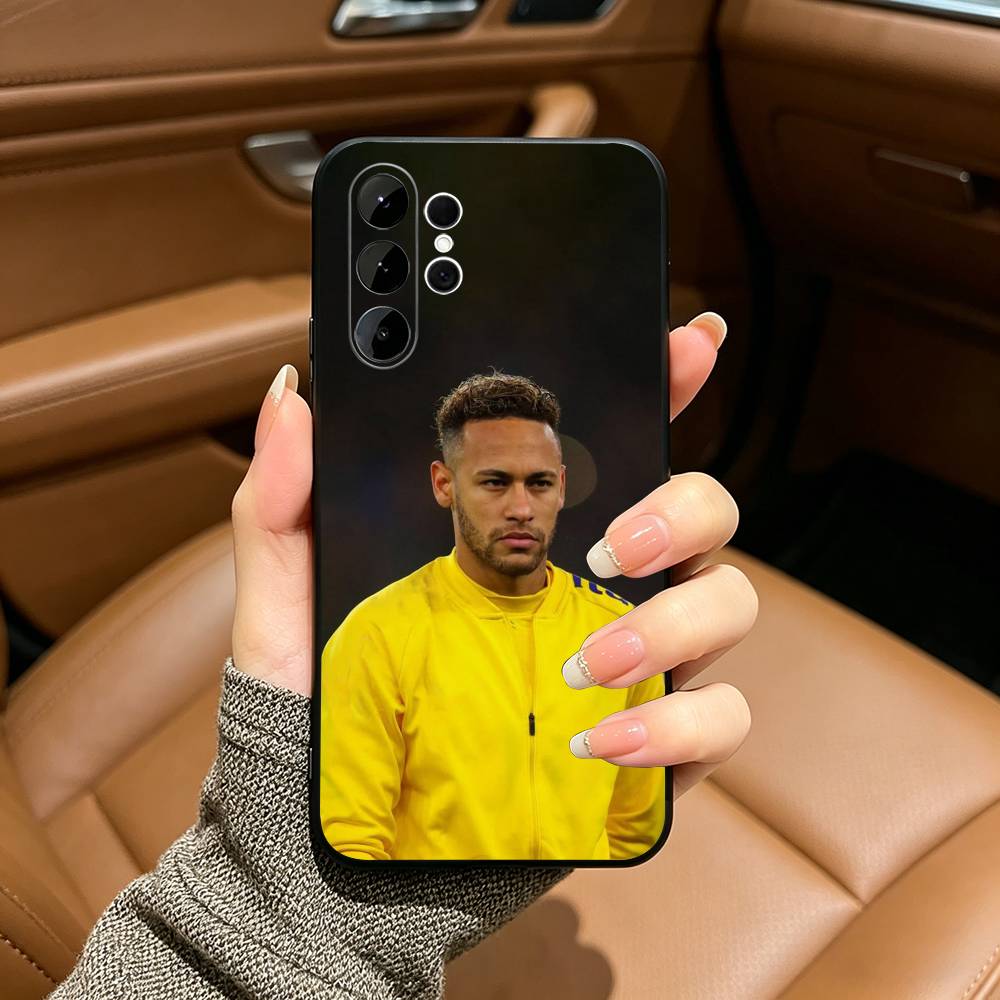 10-N-Neymar Fußball Handyhülle Für Samsung S25,S24,S21,S22,,Plus S23,S30,Ultra,S20,Fe,Lite,Schwarz Weiches Silikon