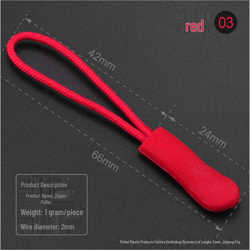 Black Caterpillar Zipper Pull: Popular Luggage Tail Rope Cord