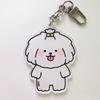 Coton De Tulear Puppy Character Keychain Key Ring