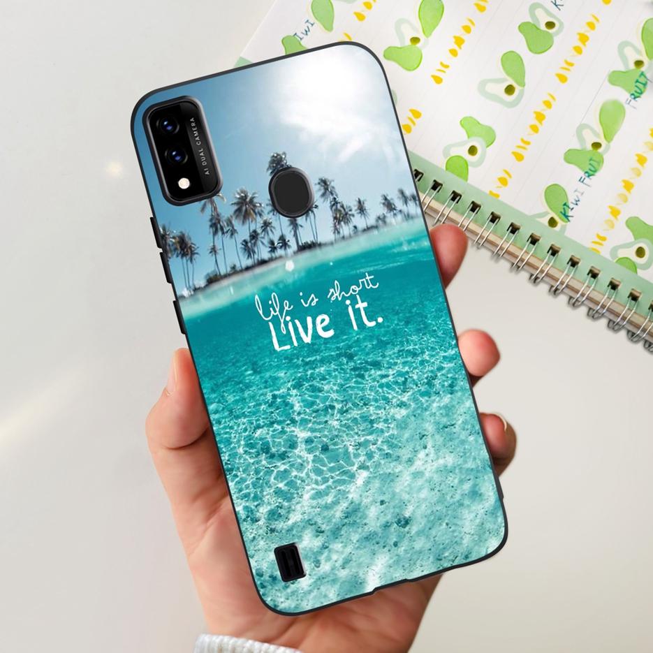 For ZTE Blade A51 A71 Case New Fashion Painted Back Cover Shockproof Phone Case For ZTE Blade A71 A7030 BladeA51 Soft TPU Fundas