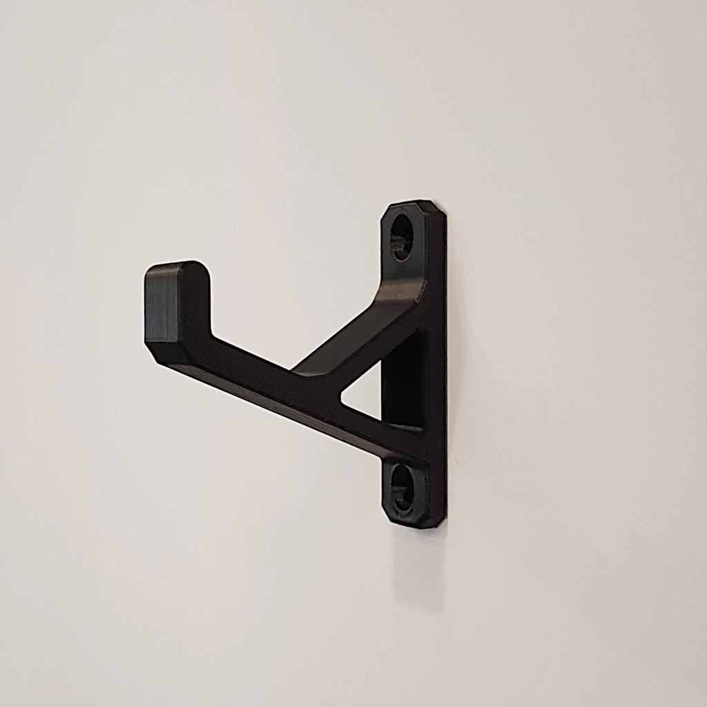 Wall Mounted Helmet Hanger 7x6 Black