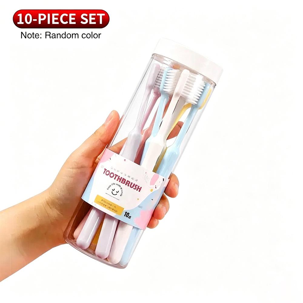 Large Capacity Bucket Toothbrush 10/20 Count, Gentle Soft Bristle Adult Toothbrushes, Ideal for Home Travel Student and Guest Us