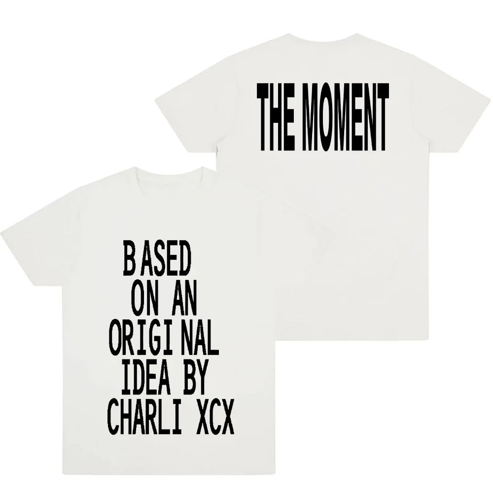 

Grunge Cult Graphic Tshirt Charli Xcx The Moment Tee Fashion Y2k Hip Pop T Shirts Summer Short Sleeve High Quality Top Unisex S