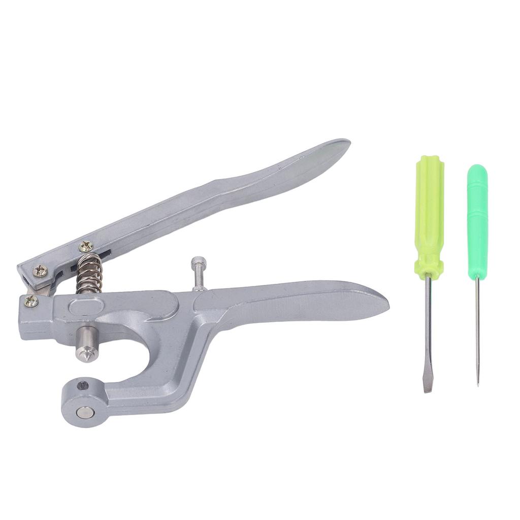 Badmintonschläger Ösen Zange Aluminium Handpresse Schnappzange mit Ahle Schraubendreher Reparaturset zum Reparieren