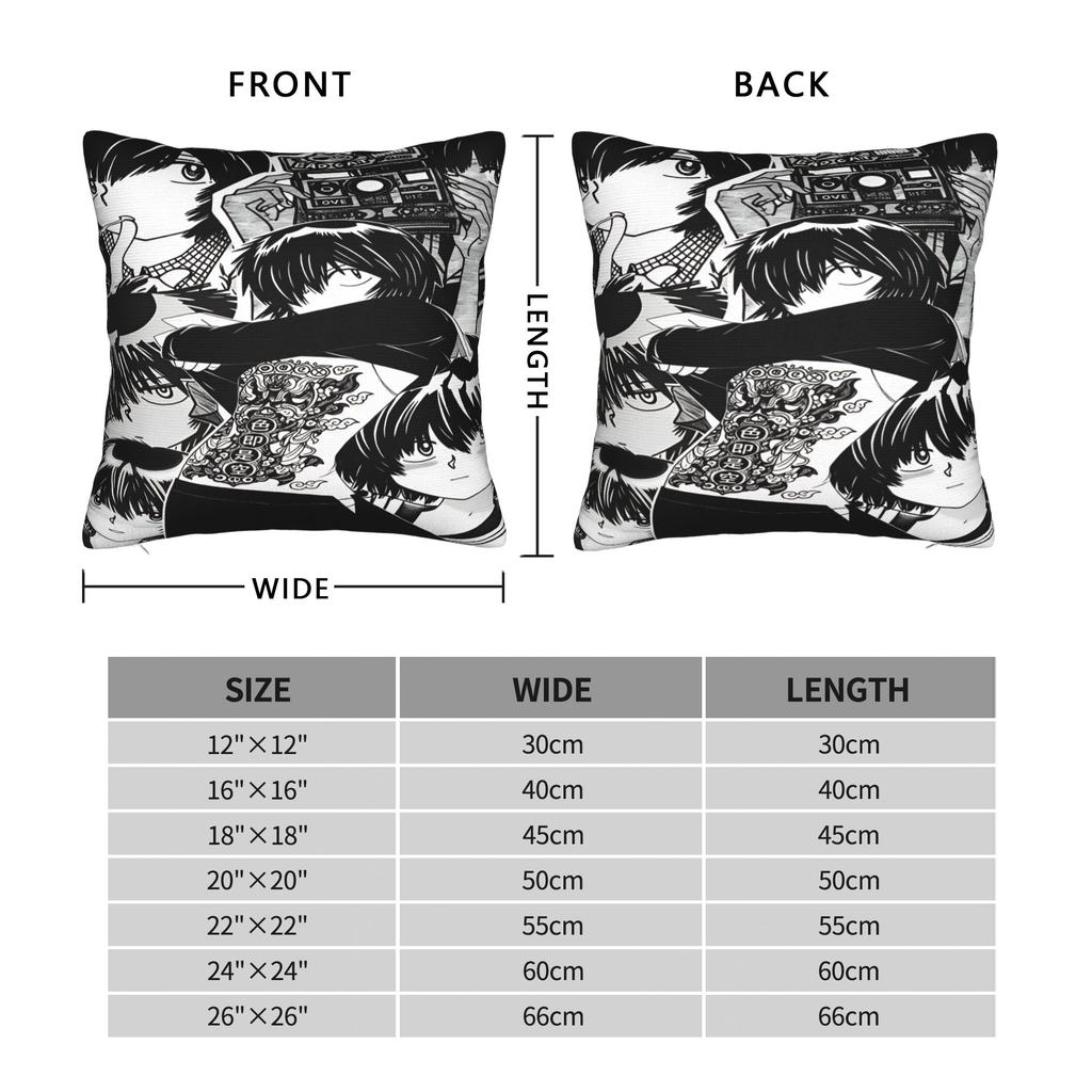Pillow Cover Anime Mysterious Girlfriend X  Morden Pillow Case For Sofa Bedroom Home Decor Pillowcases