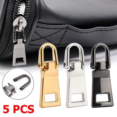 5 Adet Çıkarılabilir Fermuar Tamir Takımı Kırık Toka İçin Yedek Seyahat Çantası Bavul Fermuar Başlığı Kendin Yap Dikiş El Sanatları