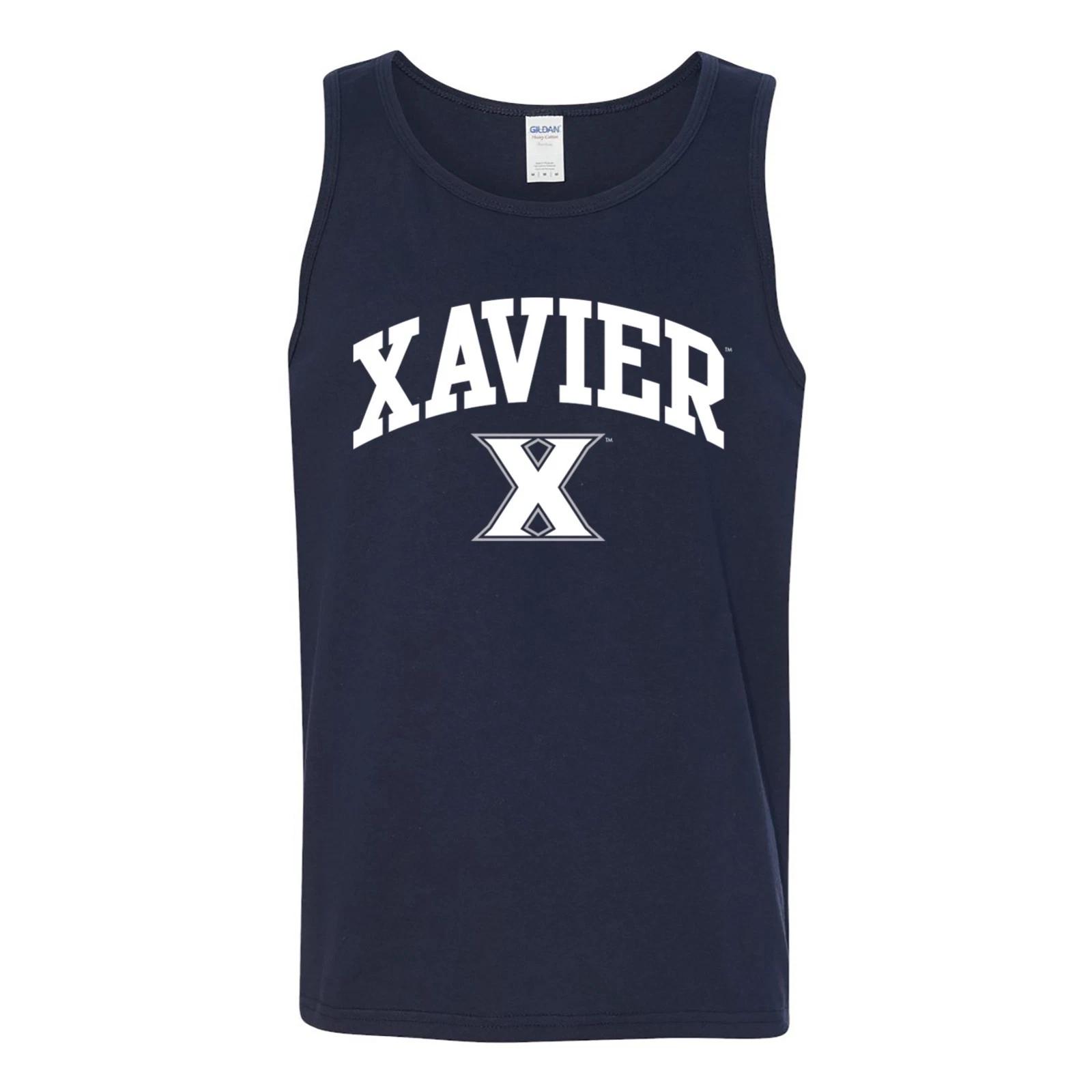 Xavier Musketeers Arch Logo Licensed Unisex Tank - Navy 2XL