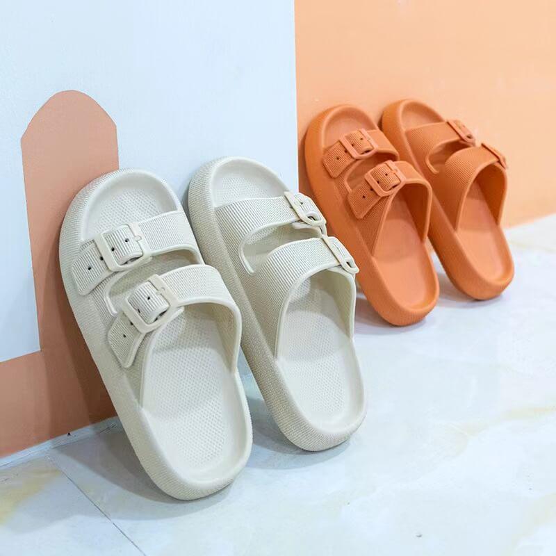 New Style Thick Sole Summer Slides: Soft, Squishy Single Strap for Women and Men