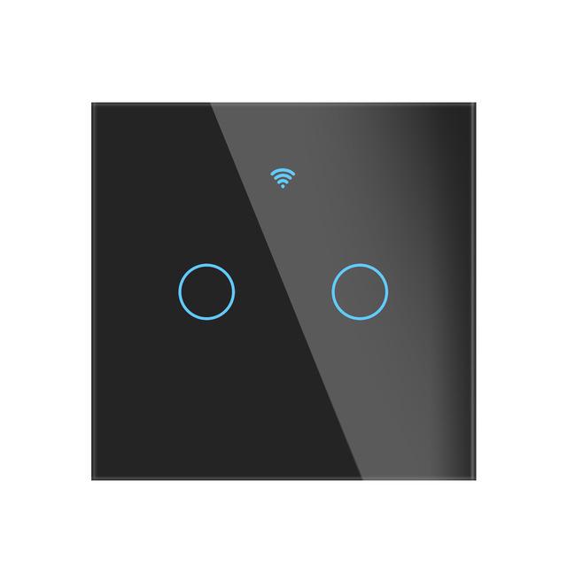 European Touch Smart WiFi Switch with Siri Voice & RF Remote Control - Mobile App & Timer Compatible