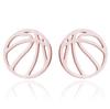 Stainless Steel Basketball Stud Earrings for Men Women Sports Lovers Simple Round Earring Jewelry Fitness Gifts