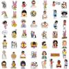 100pcs Bob's Burgers Vinyl Waterproof Stickers for Laptop  Bumper Skateboard