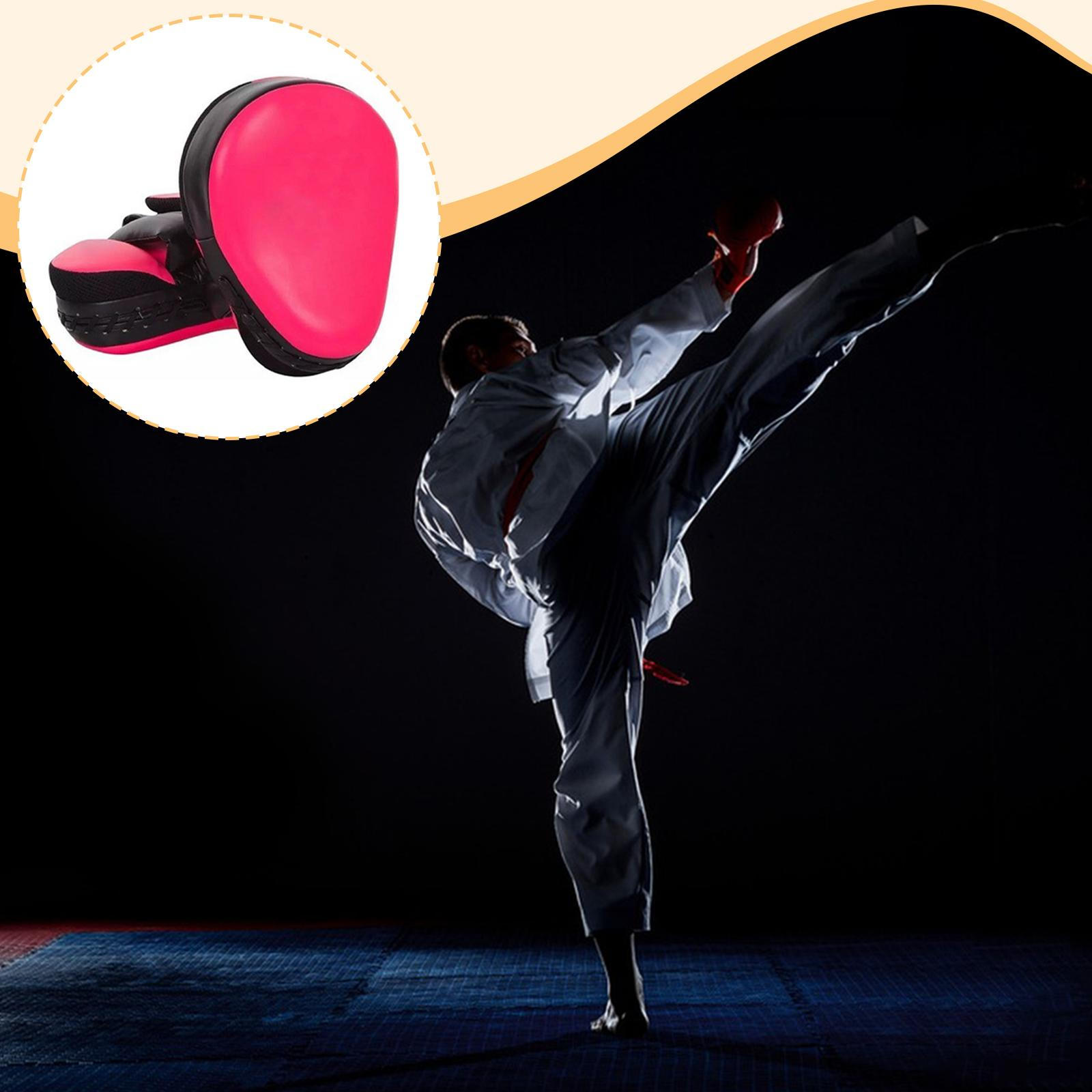 

1 Pair Boxing Pads Curved Punch Mitts Fitness Supplies PU Leather Sparring Gloves Hand Target