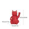 European Matte Geometric Lucky Cat Fine Ornament Living Room Tabletop Home Use Decoration Resin Craft Store Opening Gift Idea