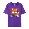 Kawaii Corgi Eating Raunisex Cute Japanese Anime Dog Lovers Rife Unisex Tees Pug Eating Raunisex T Shirts Premium Cotton Design T Shirt