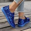 fashion Ladies Shoes 2024 Brand Loafers Women's Flats Outdoor Casual Flats Women Round Toe Bling Cross-tied Light Plus Size Shoes Women