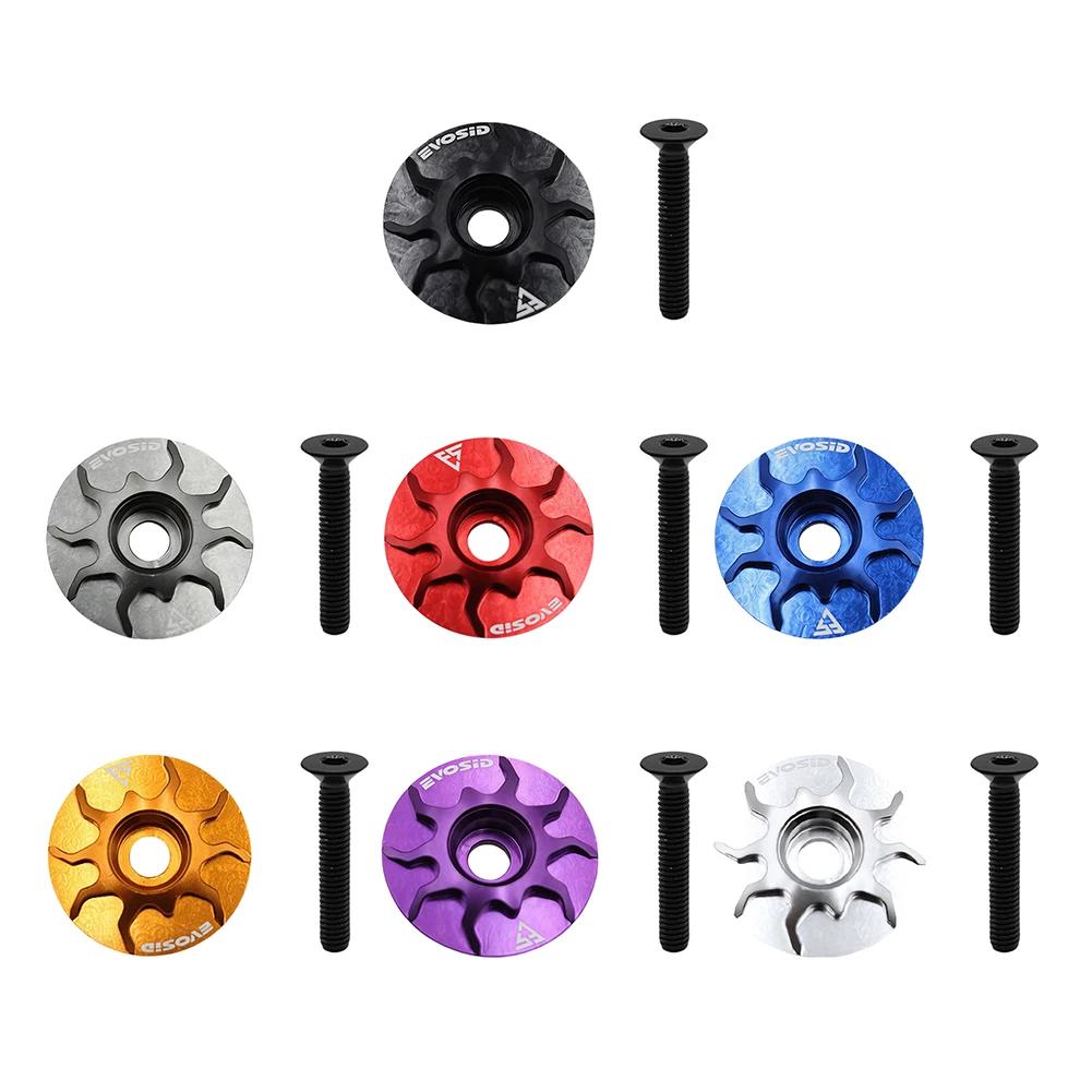 MTB Road Bike Stem Headset Top Cap Cover Bike Headset Cover Bicycle Stem Top Cap for Fork Head Tube Cycling Accessories
