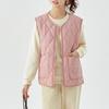Women's Quilted Vest Casual Sleeveless Coat Fleece Lined Zip Up Jacket Autumn Winter Warm Outerwear with Pockets