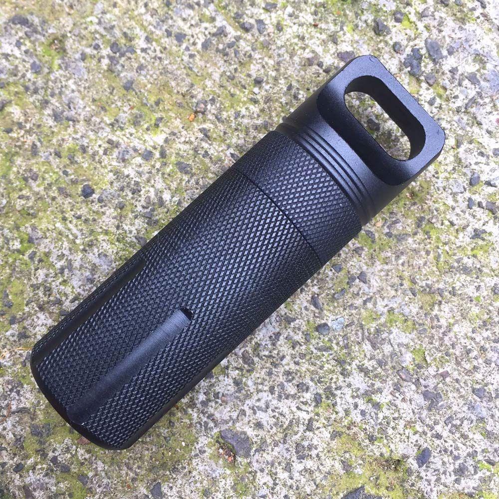 Hike Box Capsule Medicine Case Keychain Survival Container Seal Tank First-Aid Canister Pill Box