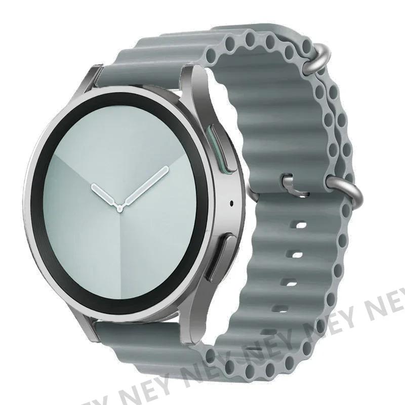 Ocean Silicone bands For Samsung Galaxy Watch 7/6-4 classic/5-Pro/active 2 22mm 20MM bracelet Amazfit Huawei GT 4-3 watch strap