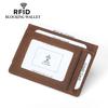 Men's Crazy Horse Card Holder with Magnetic Clip Retro Credit Case
