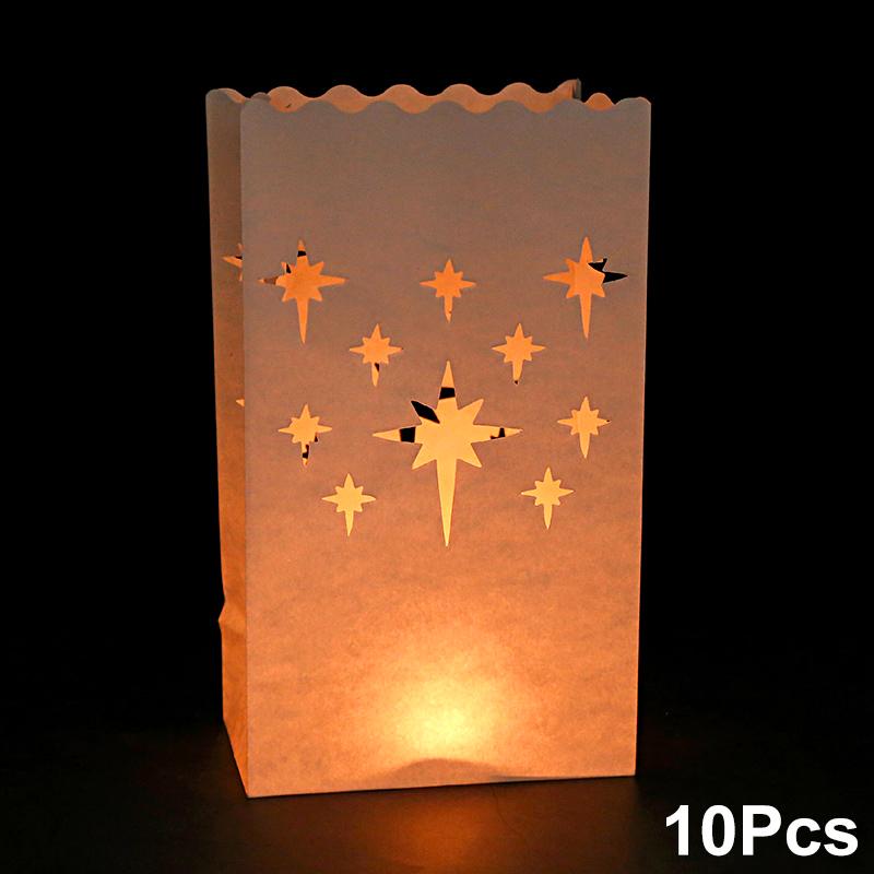 

10 шт. Белые пакеты для свечей в форме сердца на День святого Валентина, Теплая атмосфера для свадеб, Доступно несколько вариантов