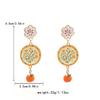 Painting Enamel Flower Dangle Earrings Charm Bohemian Dangle Earring  Party