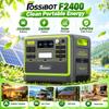FOSSiBOT F2400 Tragbare Powerstation 2048Wh 2400W Spitzenleistung 4800W Lifepo4-Akku Solarladung Multi-Port USV für Camping Wohnmobil Heimstromausfall