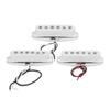 3Pcs Guitar Pickup Single Coil Set Alnico 5 Magnetic Accessory Replacement GMB137White