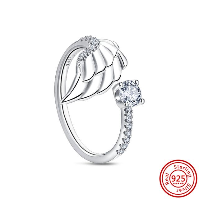Authentic 100% 925 Sterling Silver Princess Regal Crown Heart Sparkling Zircon Luxury Circle Rings Women Wedding Jewelry