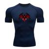 Men's Compression Fitness Sports T-Shirt, Gothic Tribal Red