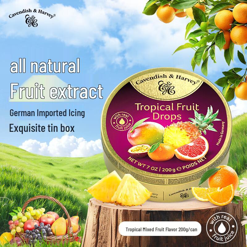 Cavendish & Harvey Imported Tropical Mixed Fruit Hard Candies