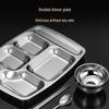Jinglingxin 304 Stainless Steel Divided Lunch Tray