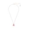 (W) Swarovski Teddy Pendant Bear Pink Rose Gold Plated