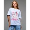 Loose Printed T-shirt Top Western Style New Loose Casual Print Letters Cotton T-shirt Top