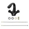Black free-standing washbasin tap LEXIE FUMAR 1