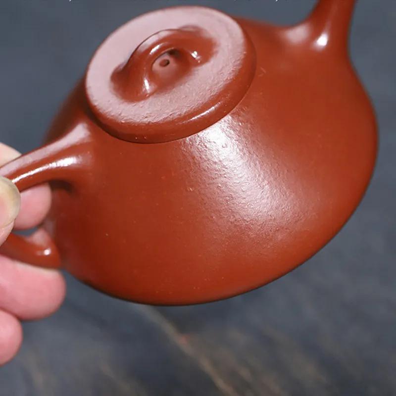 100ml Chinese Yixing Purple Clay Teapot Kettle Beauty Tea Infuser Small Capacity Handmade Stone Scoop Tea Pot Zisha Tea Set