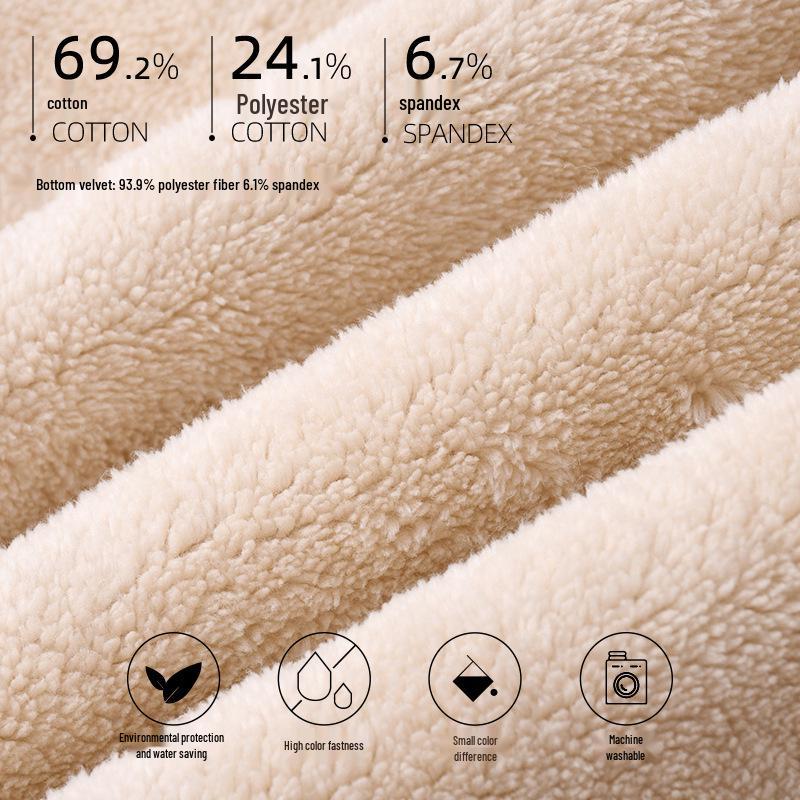 GAGN2025 Women's Fleece Lined Embroidery Sweatpants - Autumn/Winter Cuffed Joggers