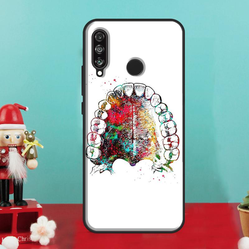 Dentist Tooth Pattern For Huawei Nova 12i 12s 11i 8i 9 10 SE Y90 Y60 Y70 Y72 Y73 Y61 Y91 P30 P40 Lite P60 Pro Case