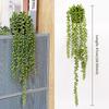 Artificial Vine Plants Hanging Ivy Green Leaves Garland Grape Without Pot Fake Greenery Plant Accessories Garden Decoration Home