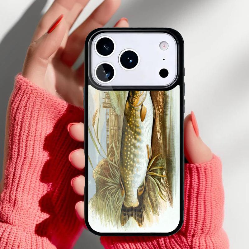 Northern Pike Phone Case for iPhone 17 Air 16e 15 14 13 Pro Max Back Cover for 12 11 Pro Coque