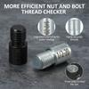 Nut and Bolt Thread Checker 44 Pcs Nut and Bolt Gauges Individually Housed In Case (23 Inch & 21 Metric) Specially