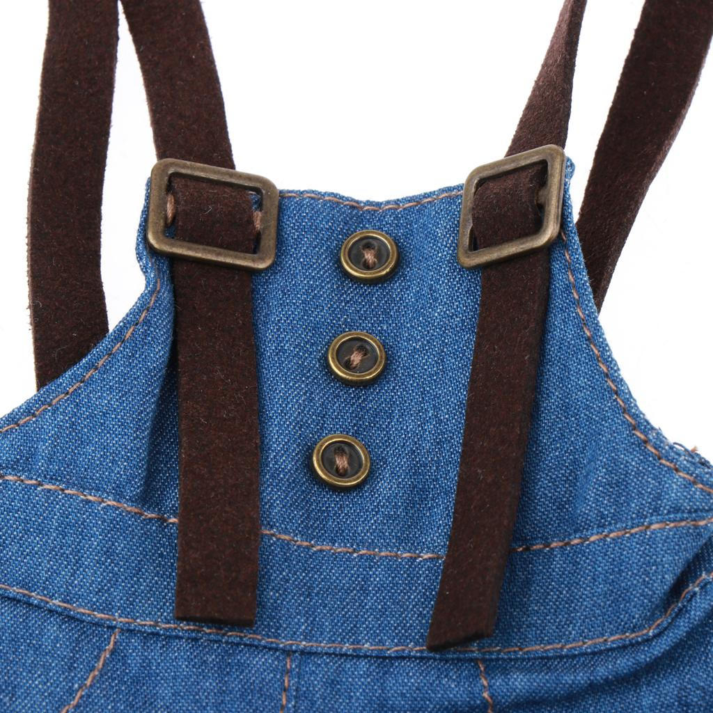 Ubranka dla lalek Spodnie na szelkach Spodnie Tkanina Moda Przebranie