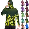 Camiseta Casual con Capucha de Manga Larga para Hombre con Protección Solar