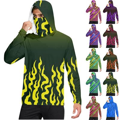 Men's Casual Hooded Long Sleeve Sunscreen Top