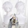 Short White Hair Tongari Boushi No Atelier Halloween Party for Women Men Role Play Anime Witch Hat Atelier Qifrey Cosplay Wig